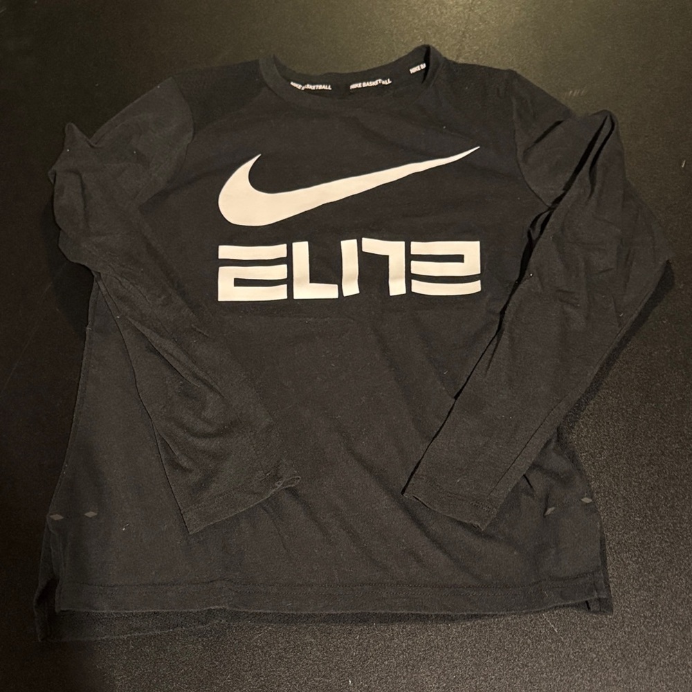 Nike Black Elite Long Sleeve Top